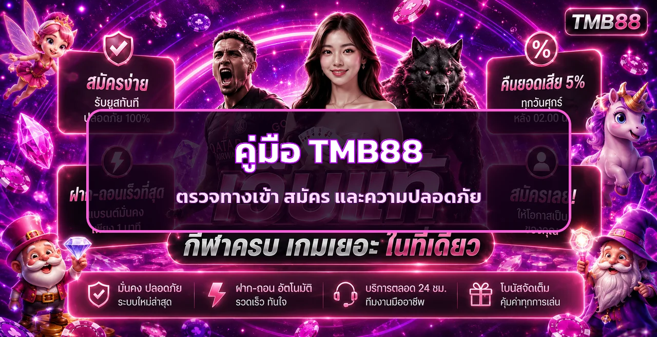 TMB88 คู่มือตรวจทางเข้า สมัคร และความปลอดภัย